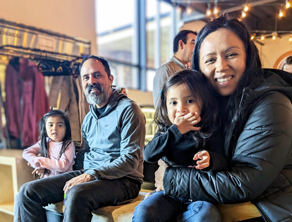 COTR family enjoys the soft playground during church gathering