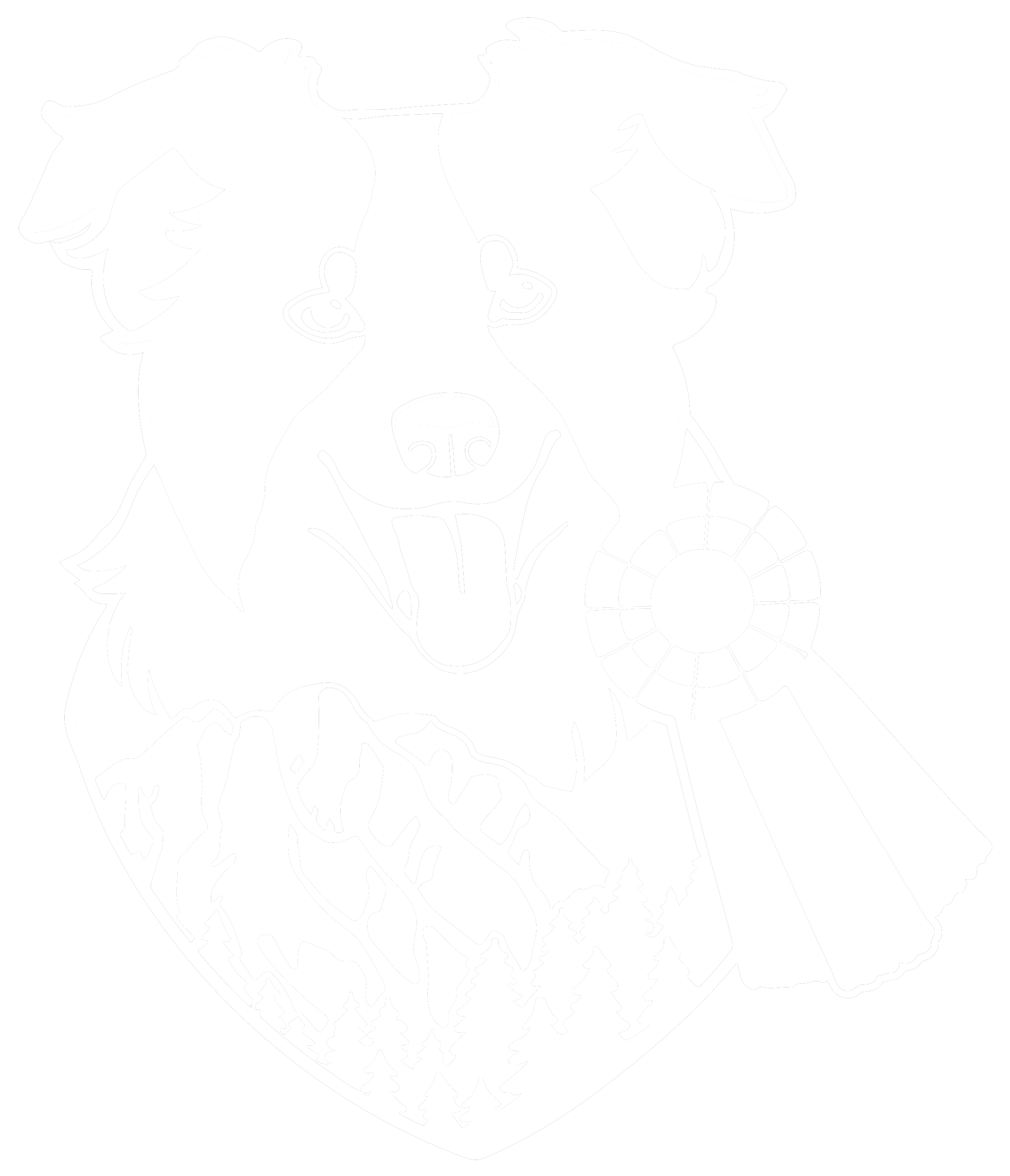 White logo for the Snoqualmie Valley Family Dog Show