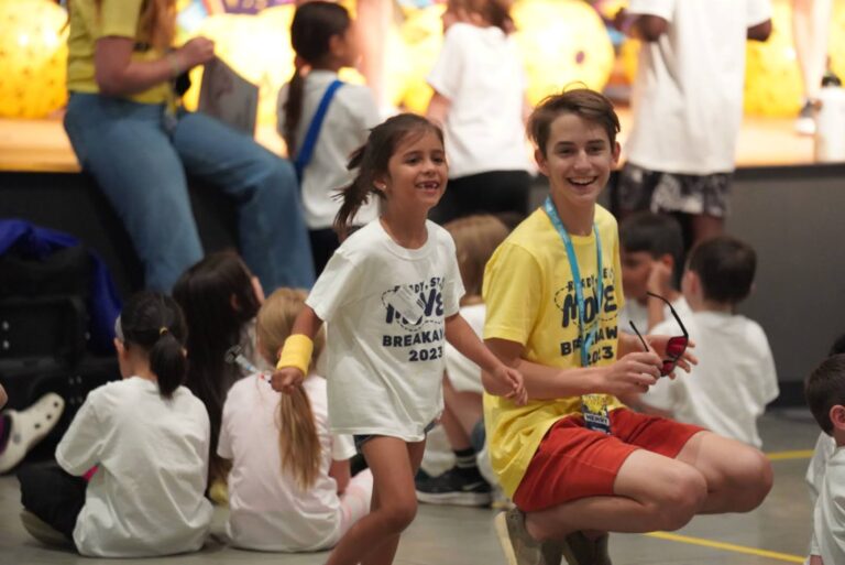 VBS kids having fun in group time.