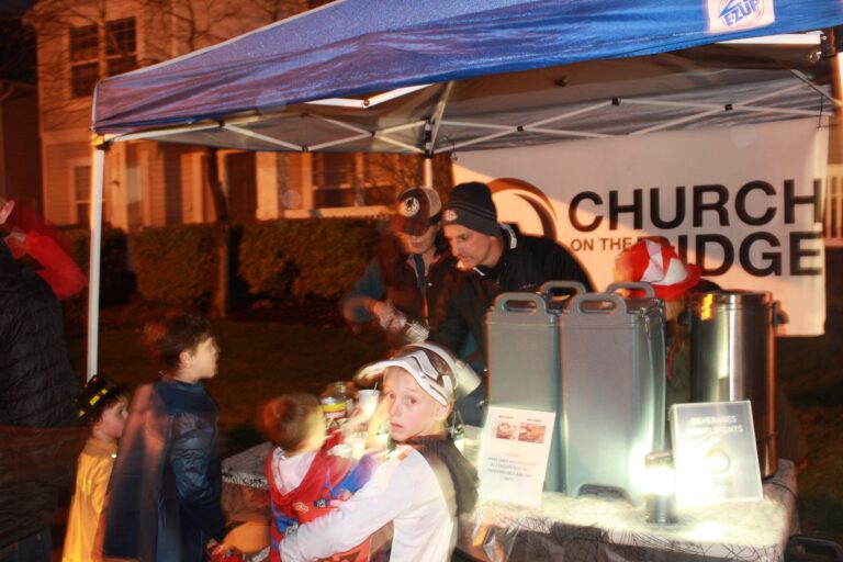 Cider stand at halloween